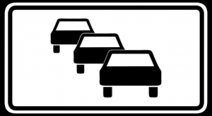 Stau Verkehrszeichen