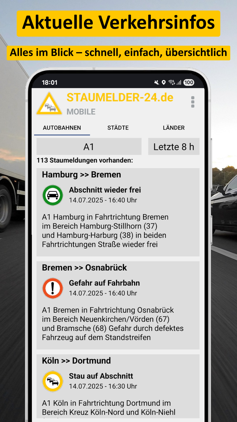 Staumelder MOBILE App